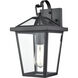 Mensun 1 Light 14.5 inch Textured Black Outdoor Wall Sconce